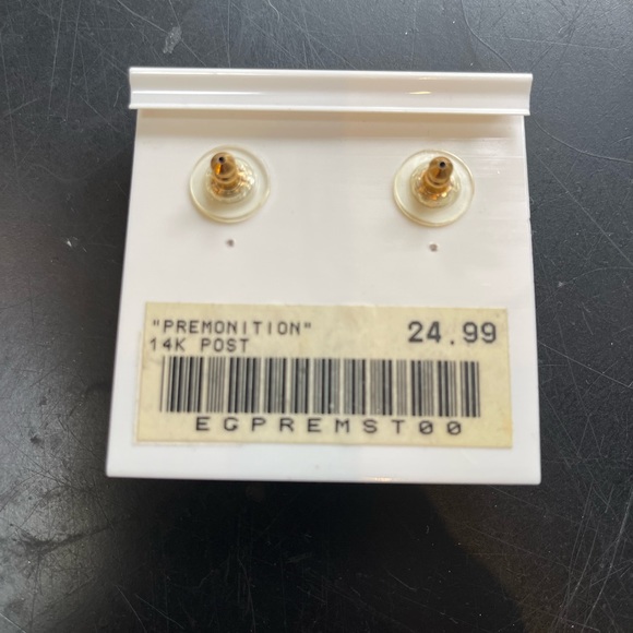 Earrings with 24 karat gold posts - Picture 2 of 3